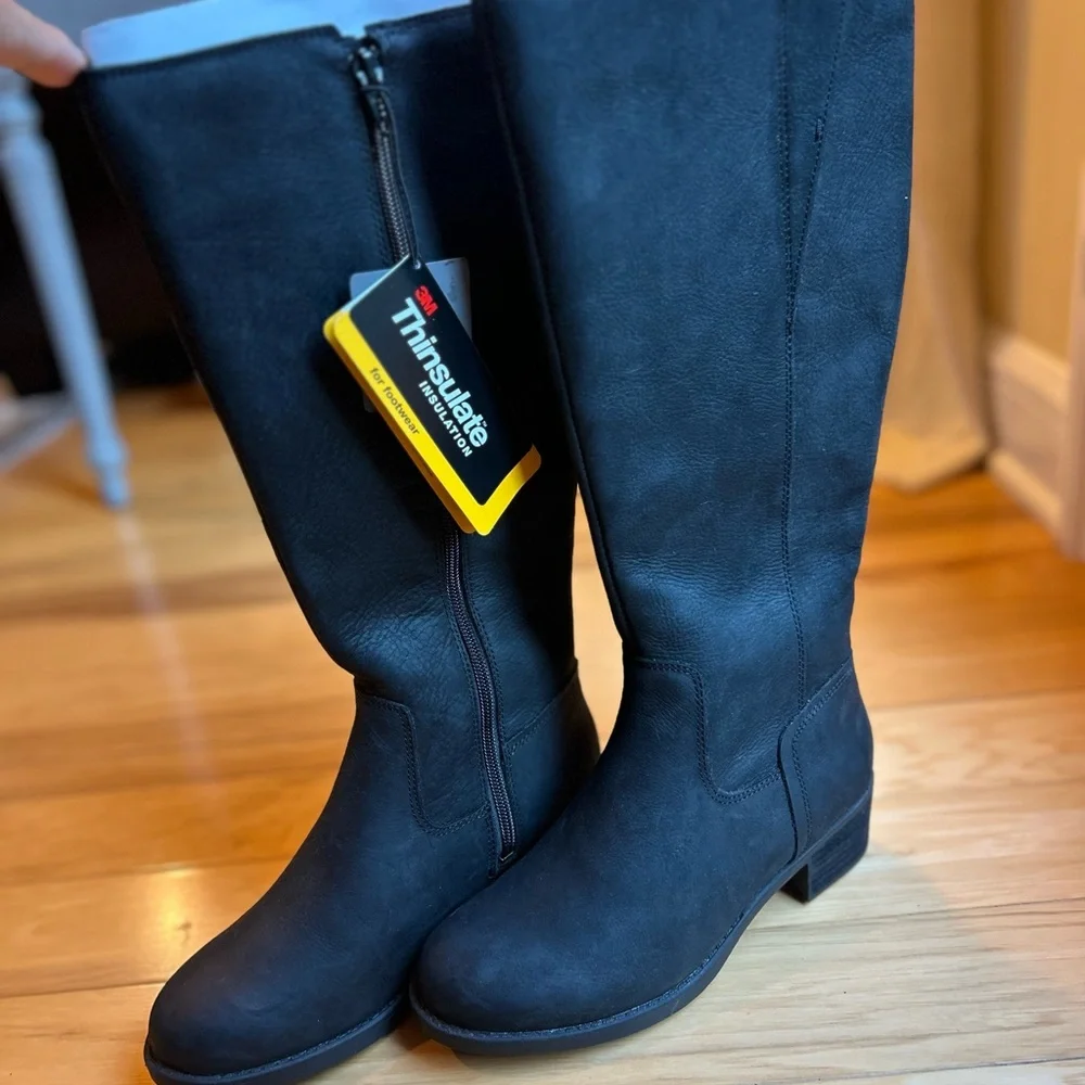 NWT Hush Puppies Black Waterproof Thinsulate Tall Women’s Boots
